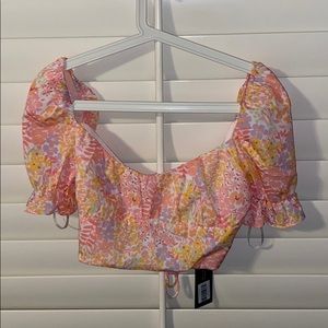 Floral crop top